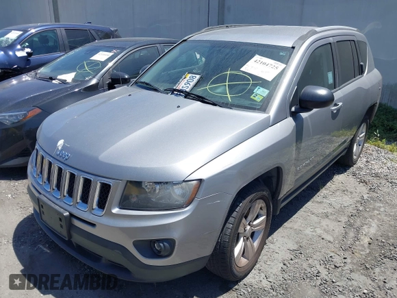 2016 Jeep Compass Sport with VIN 1C4NJCBA6GD634202, listed as a IAAI auction lot 42104725 with 91,961 mi miles and . Bid and sale history available at DreamBid. Image 2.