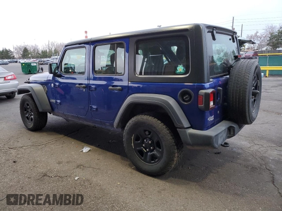 2018 Jeep Wrangler Unlimited Sport z VIN 1C4HJXDN3JW305148, wystawiony jako Copart lot #49808205 z przebiegiem 121 758 mil mil oraz Szkoda całkowita • Salvage title. Historia ofert i sprzedaży dostępna na DreamBid. Obrazek 2.