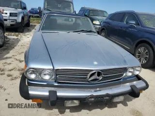 1989 Mercedes-Benz 560 SL with VIN WDBBA48D6KA097334, listed as a Copart auction lot 76158734 with 108,960 mi miles and Salvage Title. Bid and sale history available at carsss.com. Image 5.