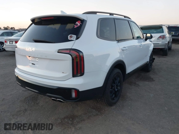 2024 Kia Telluride SX Prestige X-Pro with VIN 5XYP5DGC5RG481698, listed as a IAAI auction lot 41413220 with 9,049 mi miles and . Bid and sale history available at DreamBid. Image 4.
