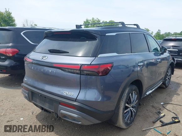 2023 Infiniti QX60 Autograph with VIN 5N1DL1HU6PC374316, listed as a IAAI auction lot 42554850 with 40,023 mi miles and . Bid and sale history available at DreamBid. Image 4.