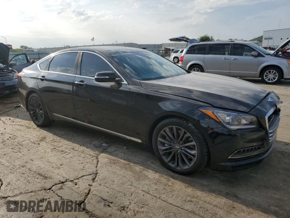 2015 Hyundai Genesis 3.8L with VIN KMHGN4JE3FU071370, listed as a Copart auction lot 68129914 with 131,112 mi miles and Salvage Title. Bid and sale history available at carsss.com. Image 4.