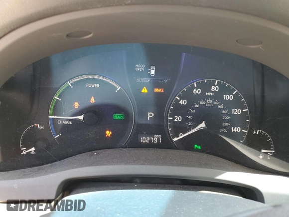 2011 Lexus RX 450h with VIN JTJBC1BAXB2033040, listed as a Copart auction lot 56920005 with 102,791 mi miles and Salvage title. Bid and sale history available at DreamBid. Image 9.