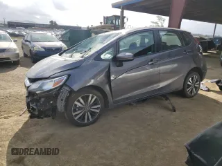 2020 Honda Fit EX with VIN 3HGGK5H8XLM705777, listed as a Copart auction lot 50564655 with 53,215 mi miles and Salvage Title. Bid and sale history available at carsss.com. Image 1.