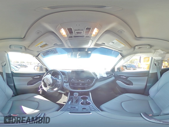 2023 Toyota Highlander L with VIN 5TDKDRBH1PS047307, listed as a Copart auction lot 48477805 with 28,221 mi miles and Salvage title. Bid and sale history available at DreamBid. Image 15.