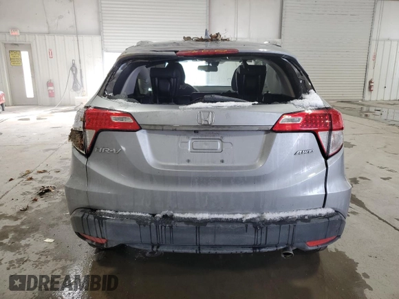 2022 Honda HR-V EX-L with VIN 3CZRU6H72NM719622, listed as a Copart auction lot 86603854 with 37,368 mi miles and Salvage Title. Bid and sale history available at carsss.com. Image 6.