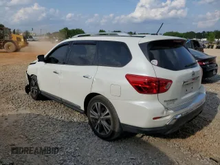 2017 Nissan Pathfinder Platinum with VIN 5N1DR2MN8HC651164, listed as a Copart auction lot 54585505 with 98,691 mi miles and Salvage title. Bid and sale history available at DreamBid. Image 2.