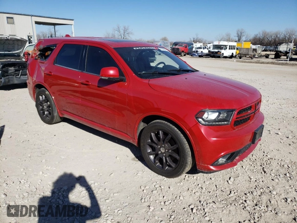 2015 Dodge Durango R/T with VIN 1C4SDJCTXFC236557, listed as a Copart auction lot 41678894 with 109,923 mi miles and Salvage title. Bid and sale history available at DreamBid. Image 4.