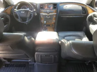 2012 Infiniti QX56 7-passenger with VIN JN8AZ2NF8C9515240, listed as a Copart auction lot 80625364 with 106,945 mi miles and Clean Title. Bid and sale history available at carsss.com. Image 8.