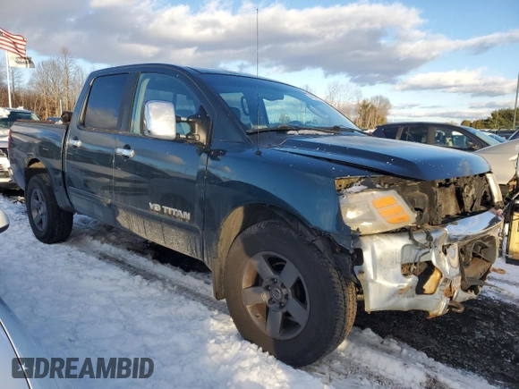 2005 Nissan Titan LE with VIN 1N6AA07B75N525086, listed as a Copart auction lot 44036025 with 169,175 mi miles and Salvage Title. Bid and sale history available at carsss.com. Image 4.