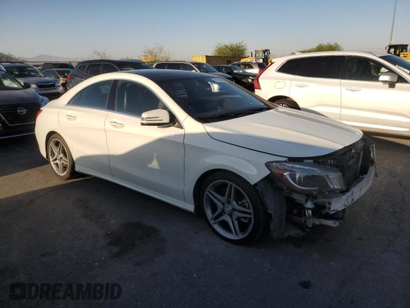 2015 Mercedes-Benz CLA 250 with VIN WDDSJ4GB8FN209833, listed as a Copart auction lot 57943525 with 119,611 mi miles and Salvage title. Bid and sale history available at DreamBid. Image 4.