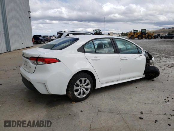 2023 Toyota Corolla LE with VIN 5YFB4MDE0PP031324, listed as a Copart auction lot 52015395 with 37,437 mi miles and Non Repairable. Bid and sale history available at carsss.com. Image 3.
