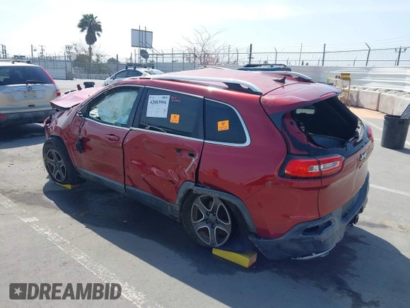 2014 Jeep Cherokee Limited with VIN 1C4PJLDS1EW160224, listed as a IAAI auction lot 42083994 with Not Provided miles and . Bid and sale history available at DreamBid. Image 3.