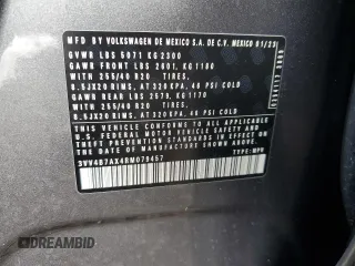 2024 Volkswagen Tiguan SEL R-Line z VIN 3VV4B7AX4RM079457, wystawiony jako Copart lot #54338975 z przebiegiem 10 540 mil mil oraz Szkoda całkowita • Salvage title. Historia ofert i sprzedaży dostępna na DreamBid. Obrazek 13.