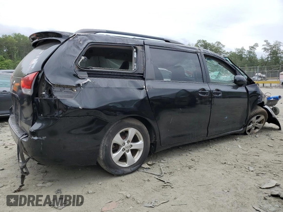 2012 Toyota Sienna LE AAS with VIN 5TDKK3DC7CS257912, listed as a Copart auction lot 58264265 with Not provided miles and Salvage title. Bid and sale history available at DreamBid. Image 3.