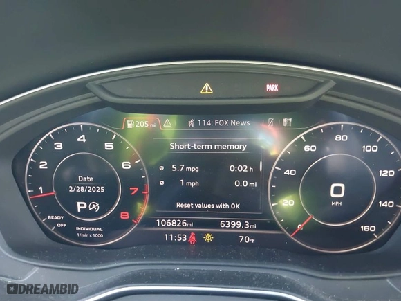 2018 Audi Q5 Premium with VIN WA1ANAFY1J2184826, listed as a IAAI auction lot 41681537 with 106,826 mi miles. Bid and sale history available at carsss.com. Image 7.