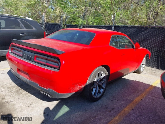 2023 Dodge Challenger GT with VIN 2C3CDZJG5PH510341, listed as a IAAI auction lot 42034775 with 37,772 mi miles. Bid and sale history available at carsss.com. Image 4.