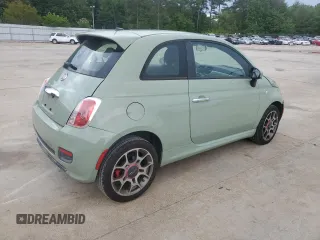 2013 FIAT 500 Sport with VIN 3C3CFFBR1DT554865, listed as a Copart auction lot 58783695 with 87,235 mi miles and Salvage title. Bid and sale history available at DreamBid. Image 3.