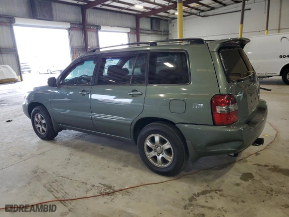 2007 Toyota Highlander with VIN JTEGD21A070157328, listed as a Copart auction lot 47535505 with 0 mi miles and Salvage Title. Bid and sale history available at carsss.com. Image 2.