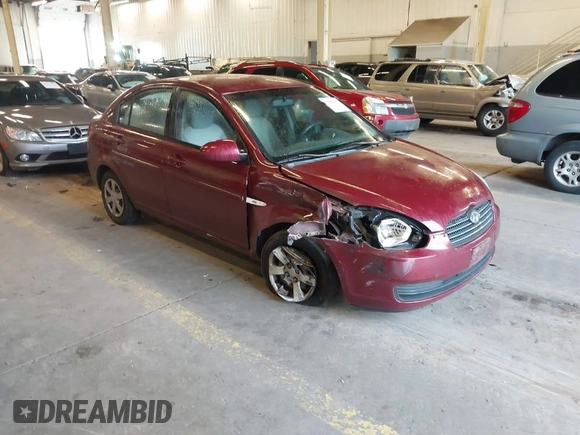 2007 Hyundai Accent GLS with VIN KMHCN46C27U111106, listed as a IAAI auction lot 41383317 with 147,882 mi miles. Bid and sale history available at carsss.com. Image 1.