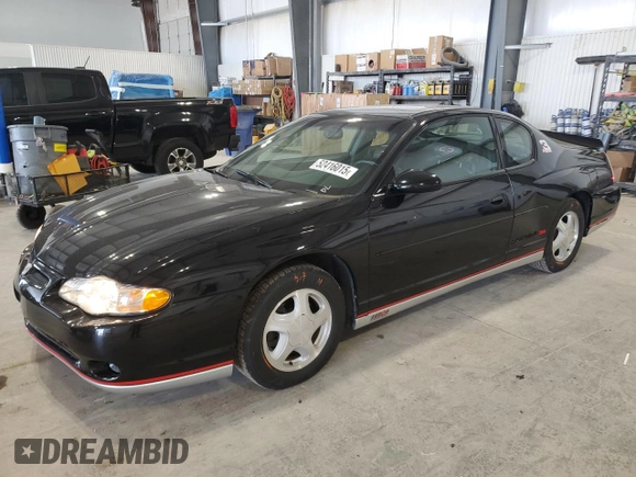 2003 Chevrolet Monte Carlo SS with VIN 2G1WX12K939146703, listed as a Copart auction lot 52416015 with 89,443 mi miles and Salvage Title. Bid and sale history available at carsss.com. Image 1.