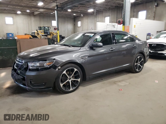 2015 Ford Taurus SEL with VIN 1FAHP2E81FG167546, listed as a Copart auction lot 49114795 with 185,587 mi miles and Salvage Title. Bid and sale history available at carsss.com. Image 1.