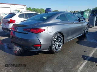 2018 Infiniti Q60 Luxe with VIN JN1CV7EK5JM200189, listed as a IAAI auction lot 41984637 with 77,315 mi miles and . Bid and sale history available at carsss.com. Image 4.