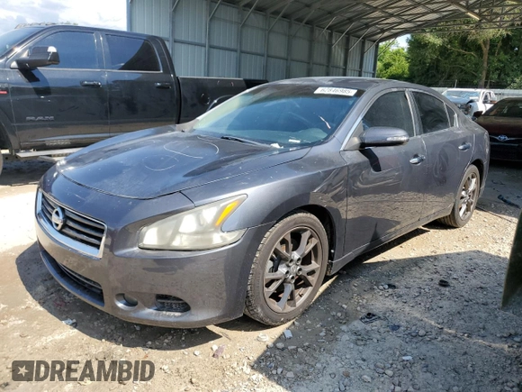 2012 Nissan Maxima SV with VIN 1N4AA5AP1CC848679, listed as a Copart auction lot 62846985 with 163,250 mi miles and Salvage title. Bid and sale history available at DreamBid. Image 1.