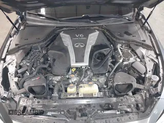 2018 Infiniti Q50 RED SPORT 400 with VIN JN1FV7AR9JM480988, listed as a IAAI auction lot 41662256 with 82,392 mi miles. Bid and sale history available at carsss.com. Image 10.