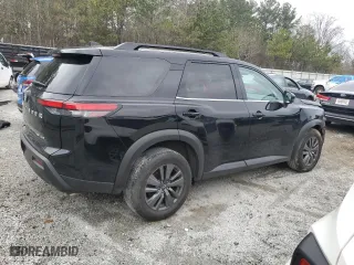 2023 Nissan Pathfinder SV with VIN 5N1DR3BC9PC239793, listed as a Copart auction lot 43600785 with 39,969 mi miles and Clean Title. Bid and sale history available at carsss.com. Image 3.