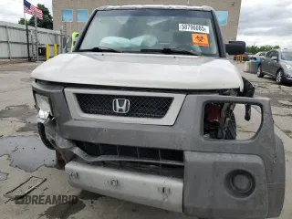 2003 Honda Element EX with VIN 5J6YH28593L008599, listed as a Copart auction lot 58796085 with 203,277 mi miles and Salvage title. Bid and sale history available at DreamBid. Image 5.