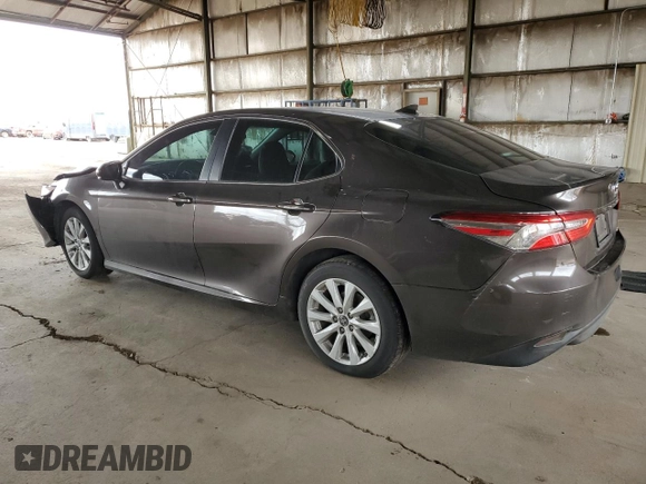 2019 Toyota Camry LE with VIN 4T1B11HK3KU290548, listed as a Copart auction lot 48233685 with 105,700 mi miles and Salvage Title. Bid and sale history available at carsss.com. Image 2.