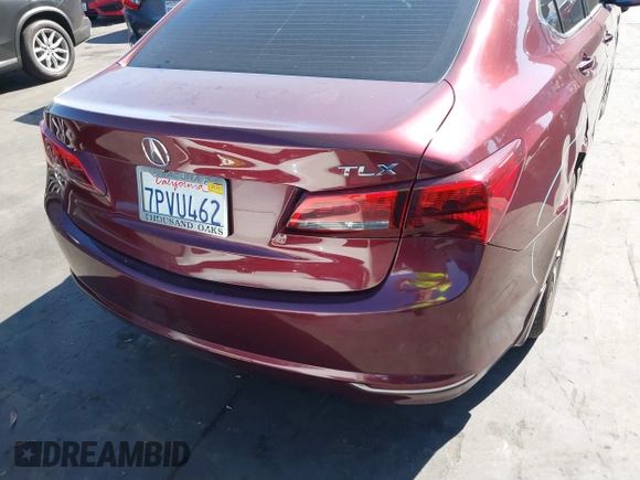 2016 Acura TLX with VIN 19UUB1F32GA000977, listed as a IAAI auction lot 41626510 with 124,916 mi miles. Bid and sale history available at carsss.com. Image 17.