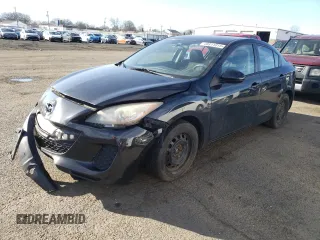 2012 Mazda Mazda3 i Sport with VIN JM1BL1UG9C1591327, listed as a Copart auction lot 48811015 with 162,861 mi miles and Salvage Title. Bid and sale history available at carsss.com. Image 1.