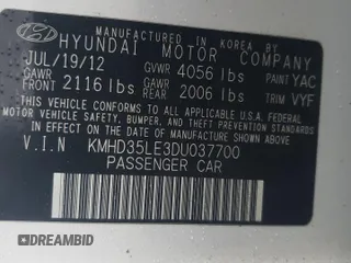 2013 Hyundai Elantra GT with VIN KMHD35LE3DU037700, listed as a Copart auction lot 73755414 with 142,974 mi miles and Salvage Title. Bid and sale history available at carsss.com. Image 14.