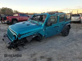 2020 Jeep Wrangler Unlimited Sport z VIN 1C4HJXDN2LW210955, wystawiony jako Copart lot #85669754 z przebiegiem 77 186 mil mil oraz Szkoda całkowita • Salvage title. Historia ofert i sprzedaży dostępna na DreamBid. Obrazek 1.