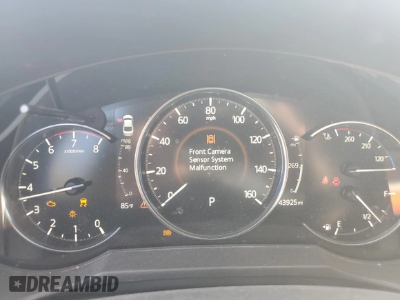 2021 Mazda 6 Signature with VIN JM1GL1XY0M1617051, listed as a Copart auction lot 76715774 with 43,925 mi miles and Salvage Title. Bid and sale history available at DreamBid. Image 9.