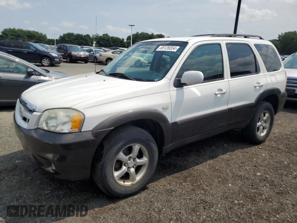 2006 Mazda Tribute S with VIN 4F2YZ04136KM18674, listed as a Copart auction lot 65126554 with 186,941 mi miles and Clean Title. Bid and sale history available at DreamBid. Image 1.
