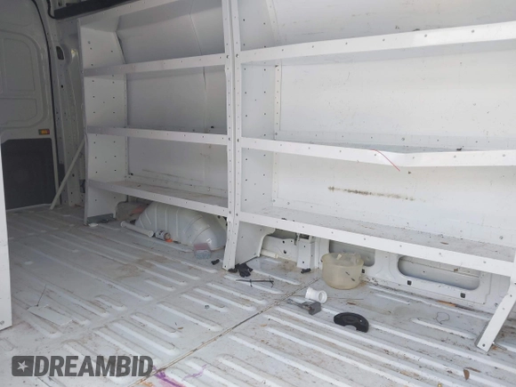 2024 Ford Transit Cargo with VIN 1FTBR3X86RKA46123, listed as a IAAI auction lot 42490695 with 13,258 mi miles and . Bid and sale history available at DreamBid. Image 8.