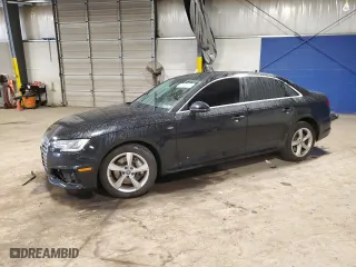2019 Audi A4 Premium with VIN WAUDNAF43KA108576, listed as a Copart auction lot 51699025 with 54,950 mi miles and Salvage Title. Bid and sale history available at carsss.com. Image 1.