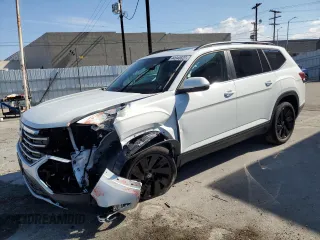 2025 Volkswagen Atlas SE z VIN 1V2JR2CA9SC510924, wystawiony jako Copart lot #44940825 z przebiegiem 470 mil mil oraz Szkoda całkowita • Salvage title. Historia ofert i sprzedaży dostępna na DreamBid. Obrazek 1.