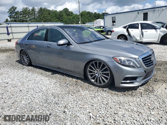 2015 Mercedes-Benz S 550 with VIN WDDUG8CB8FA070007, listed as a Copart auction lot 65615345 with 167,132 mi miles and Clean title. Bid and sale history available at DreamBid. Image 4.