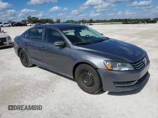 2014 Volkswagen Passat S w/Nav with VIN 1VWAP7A31EC012372, listed as a Copart auction lot 80479564 with 0 mi miles and Salvage Title. Bid and sale history available at carsss.com. Image 4.