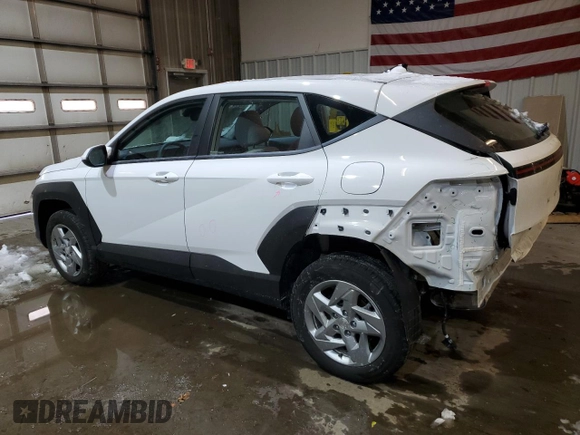 2025 Hyundai Kona SE with VIN KM8HACAB6SU213642, listed as a Copart auction lot 44038575 with 3,161 mi miles and Salvage Title. Bid and sale history available at carsss.com. Image 2.