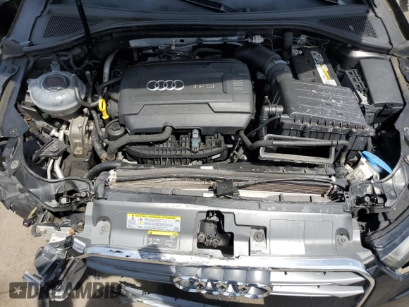 2015 Audi A3 Premium with VIN WAUBFGFF9F1086999, listed as a Copart auction lot 58563315 with 128,898 mi miles and Salvage title. Bid and sale history available at DreamBid. Image 11.