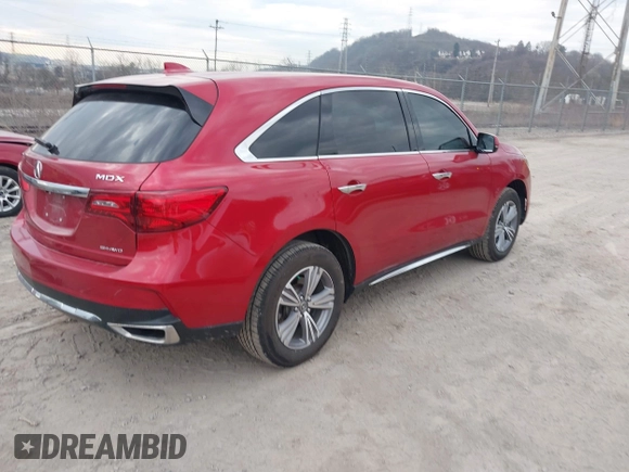 2020 Acura MDX with VIN 5J8YD4H33LL057651, listed as a IAAI auction lot 41886742 with 45,351 mi miles. Bid and sale history available at carsss.com. Image 4.