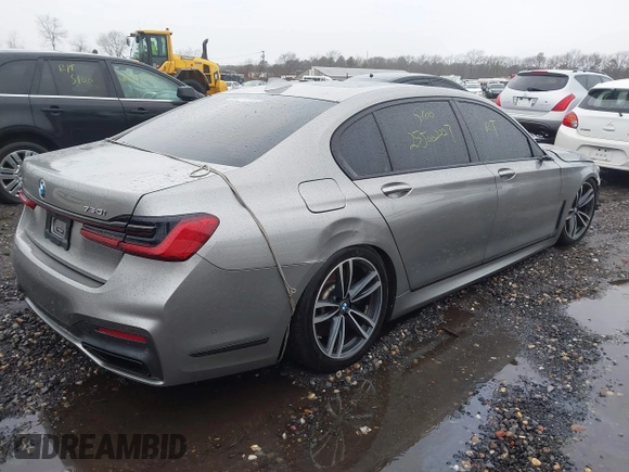 2021 BMW 7 Series 750i xDrive with VIN WBA7U2C09MCF54281, listed as a IAAI auction lot 41725986 with Not provided miles and . Bid and sale history available at DreamBid. Image 4.