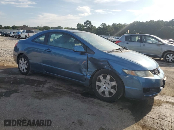 2009 Honda Civic Cpe LX with VIN 2HGFG126X9H518009, listed as a Copart auction lot 62958804 with 62,229 mi miles and Salvage Title. Bid and sale history available at carsss.com. Image 4.