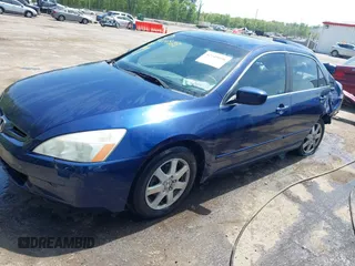 2005 Honda Accord EX-L z VIN 1HGCM665X5A025031, wystawiony jako IAAI lot #42149698 z przebiegiem 216 917 mil mil oraz . Historia ofert i sprzedaży dostępna na DreamBid. Obrazek 2.