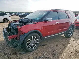 2017 Ford Explorer Platinum z VIN 1FM5K8HTXHGC13114, wystawiony jako Copart lot #60691625 z przebiegiem 147 113 mil mil oraz Szkoda całkowita • Salvage title. Historia ofert i sprzedaży dostępna na DreamBid. Obrazek 1.